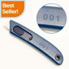 Sequentially Numbered Metal Detectable Safety Knives with Auto Retracting Blade (SK104) (Pack of 10)