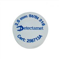 Disco di prova per metal detector - Acrilico glassato 35 mm (1,37") di diametro